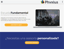 Tablet Screenshot of phyxius.com.mx